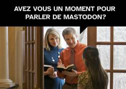 "Avez-vous un moment pour parler de Mastodon ?" Illustration trouvée sur le compte @troll@maly.io sur Mastodon